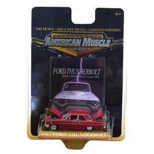 RACING CHAMPIONS American Muscle red 1964 Ford Thunderbolt die cast car NEW 2001